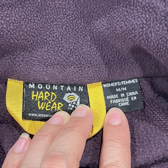 Mountain Hardwear Jacket Womens Medium Fleece Full Zip Outdoor Layer Gorpcore - Picture 4 of 7